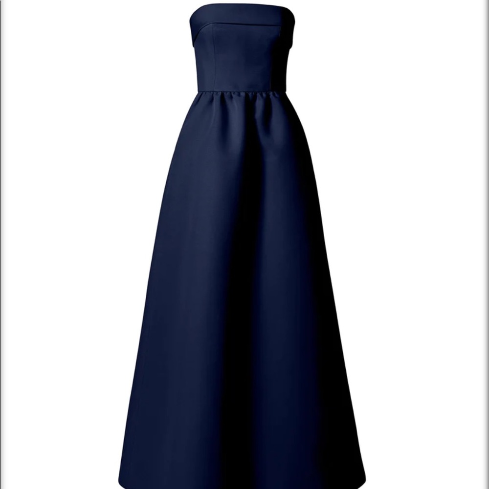 Amsale rene dress navy